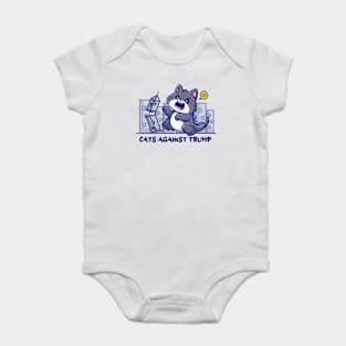 cats against trump the city Baby Bodysuit